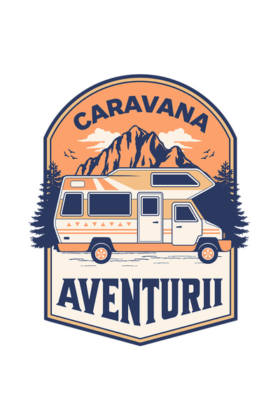 StoryGift Romania Sticker Autocolant 70CM Adeziv caravana aventurii calatorie...