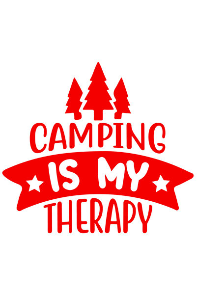 StoryGift Romania Sticker Adeziv 90CM Exterior cu brazi pentru iubitorii de aventura cu mesajul "Camping is my t