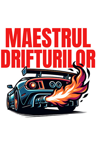 StoryGift Romania Sticker Autocolant 70CM Adeziv maestrul drifturilor masina tunata de curse ilegale foc cu Marg