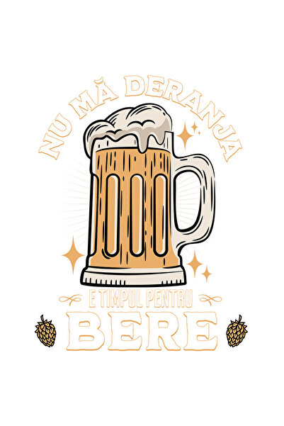StoryGift Romania Sticker Adeziv 90CM Adeziv Nu ma deranja, e timpul pentru bere relaxare cu Margini Albe, PVC V