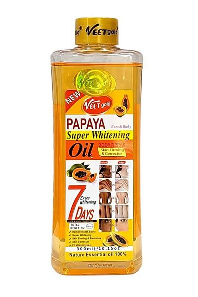 Veet Papaya Body Repair and Whitening Oil 300ml