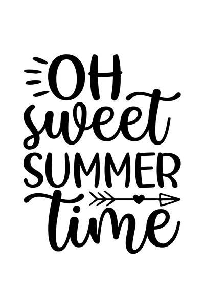 StoryGift Romania Sticker Autocolant 70CM Exterior cu textul "Oh, sweet summe...