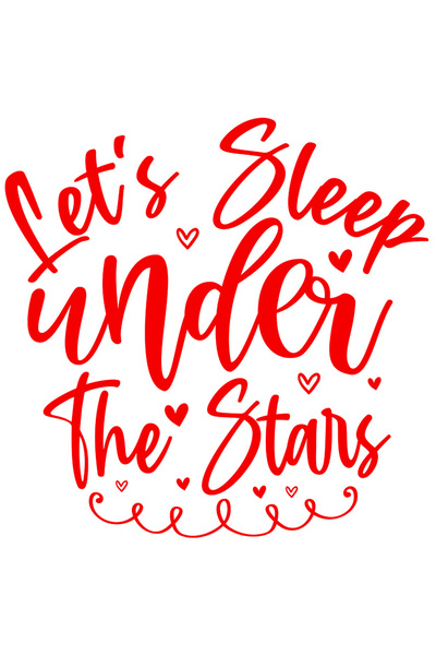 StoryGift Romania Sticker Exterior cu mesajul in engleza "Let's sleep under t...