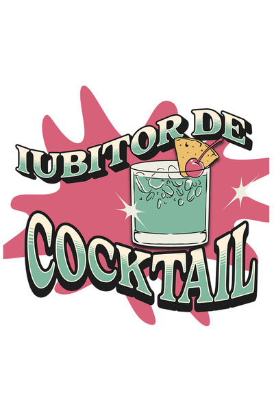 StoryGift Romania Sticker Adeziv Iubitor De Cocktail Pahar Alcool Petrecere C...