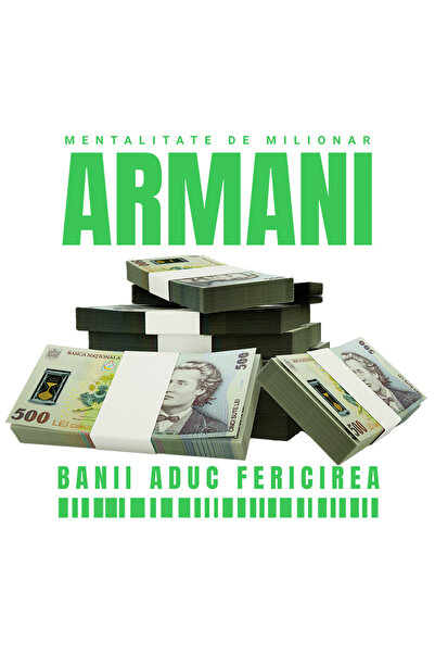 StoryGift Romania Sticker Autocolant 70CM _Armani_ - Banii Aduc Fericirea cu ...