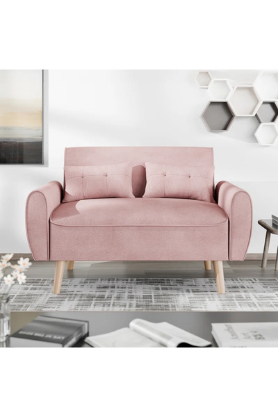 Genel Markalar Mini Kanepe, Minimalist Kanepe, 120 cm Koltuk, Kompakt Kanepe