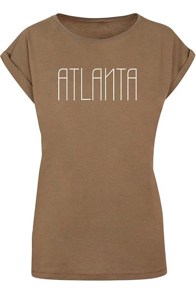 Merchcode Damen Ladies Atlanta X Extended Shoulder Tee