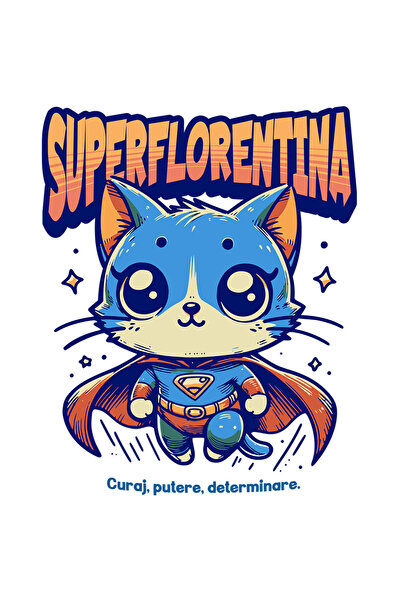 StoryGift Romania Sticker Autocolant 70CM Super Florentina, SuperErou, Pisica...