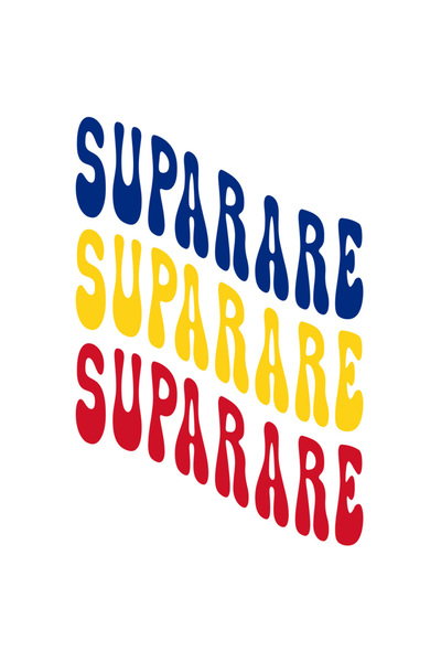 StoryGift Romania Sticker Adeziv 90CM Cuvantul Suparare, in Culorile Steagulu...