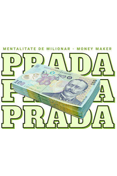 StoryGift Romania Sticker Adeziv 90CM __Prada_ - 100 Lei Romanesti cu Margini...