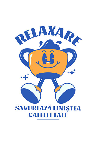 StoryGift Romania Sticker Autocolant 70CM Adeziv Relaxare, savureaza linistea...