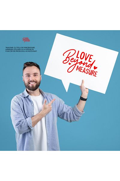 StoryGift Romania Sticker Adeziv 90CM Exterior cu inimioare pentru cei care iubesc peste masura , Vinyl Rosu, 90 cm