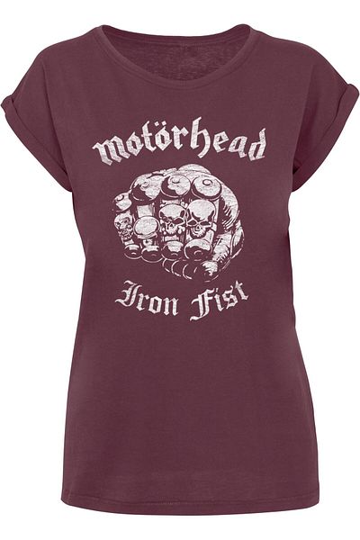 Merchcode Damen Ladies Motorhead - Iron Fist Extended Shoulder Tee