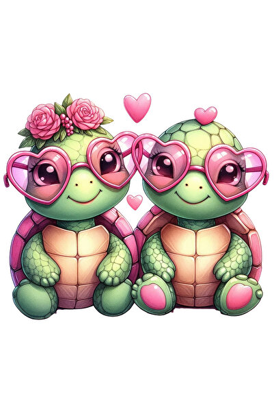 StoryGift Romania Sticker Eticheta 40CM cu 2 broscute cu ochelari in forma de...