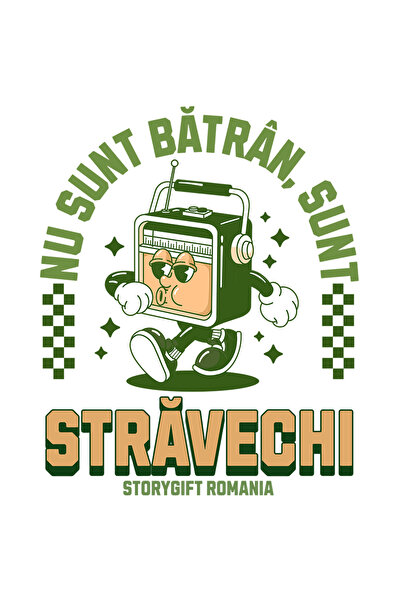 StoryGift Romania Sticker Adeziv Casetofan Vintige, Text Nu Sunt Batran Cu Ma...