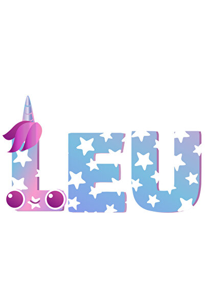 StoryGift Romania Sticker Adeziv 90CM Cu Numele Leu, Unicorn, Printesa, Fairy...