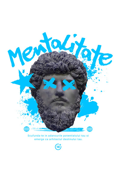 StoryGift Romania Sticker Autocolant 70CM Mentalitate - Potetialul Tau cu Mar...