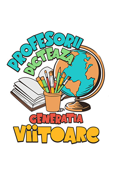 StoryGift Romania Sticker Autocolant 70CM Adeziv Profesorii dicteaza generati...