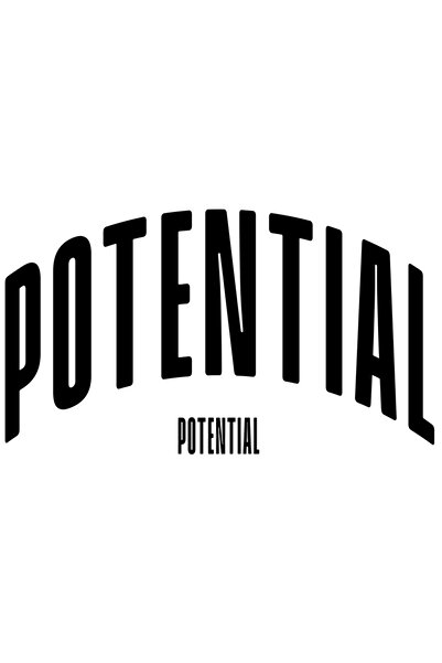 StoryGift Romania Sticker Eticheta 40CM Cuvantul Potential, Motivational, Sel...