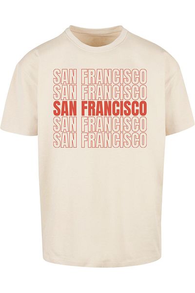 Merchcode Herren San Francisco Heavy Oversize Tee-by102