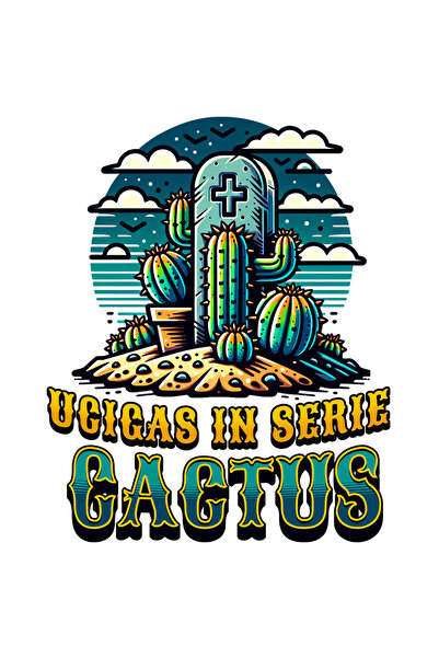 StoryGift Romania Sticker Adeziv 90CM Adeziv ucigas in serie cactus, planta periculoasa, iubitorii de natura cu