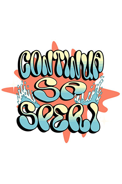 StoryGift Romania Sticker Autocolant 70CM Continua Sa Speri cu Margini Albe, ...