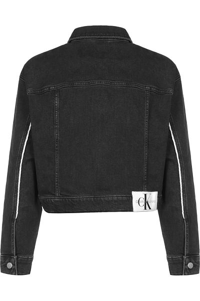 Calvin Klein Damen Jeans Piping Detail Jeansjacke