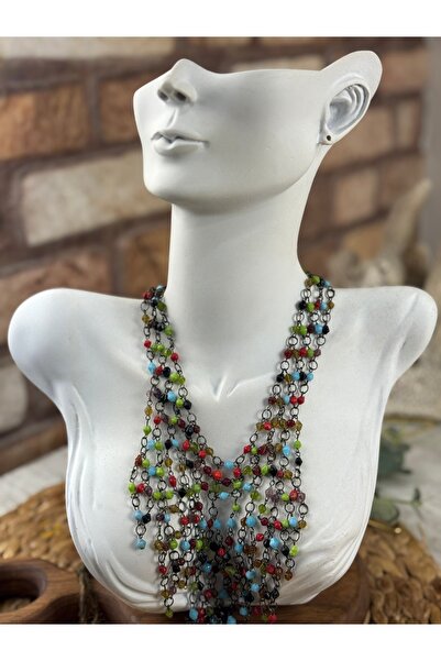 SEDEF TAKI Zincir boncuk kolye