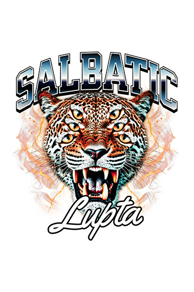 StoryGift Romania Sticker Autocolant 70CM Leopard Salbatic cu 6 Ochi - Lupta ...