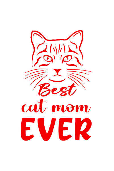 StoryGift Romania Sticker Exterior cu o pisica pentru cea mai buna mama cresc...