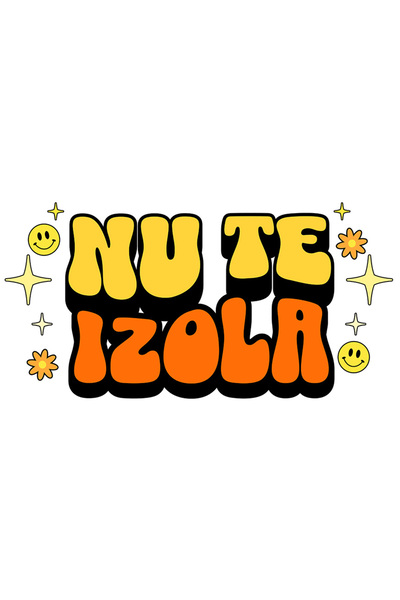 StoryGift Romania Sticker Adeziv 90CM Nu te Izola cu Margini Albe, PVC Vinyl ...