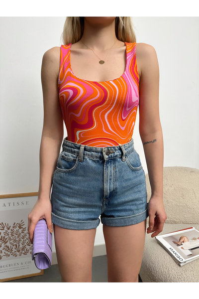 peralist Γυναικεία μπλούζα με χοντρό λουράκι Claret Red Cotton Basic Lycra Sl...