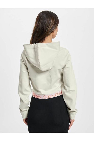 Calvin Klein Damen Jeans Logo Tape Milano Hoodie