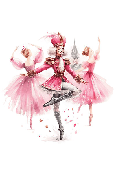 StoryGift Romania Sticker Adeziv 90CM cu 2 femei si un soldat care danseaza l...