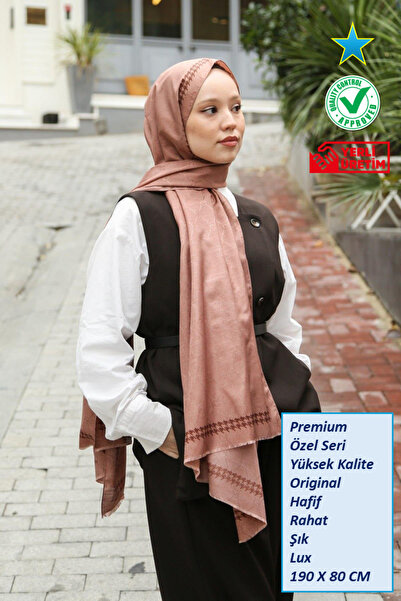 Hint İpek Premium Lux Original Monogram Shawl (Silk Voile, High Quality, Ligh...