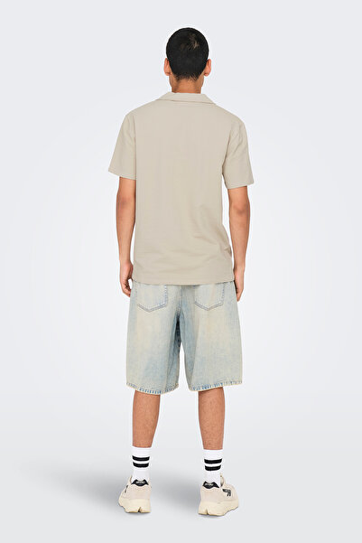 Only & Sons Only & Sons Onskian Stretch Βαμβακερό κανονικό μπλουζάκι με λαιμόκοψη ανδρικό μπλουζάκι με λαιμόκοψη POLO 22032818