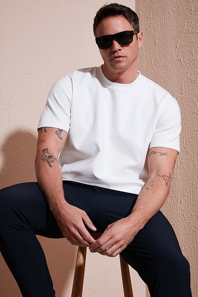 Buratti Cotton Regular Fit Crew Neck Basic t Shirt Men's t Shirt 5902772