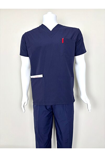 ADALILAR TEKSTİL زي ممرضة طبية للجنسين بدلة طبيب جراحية (جزء علوي)