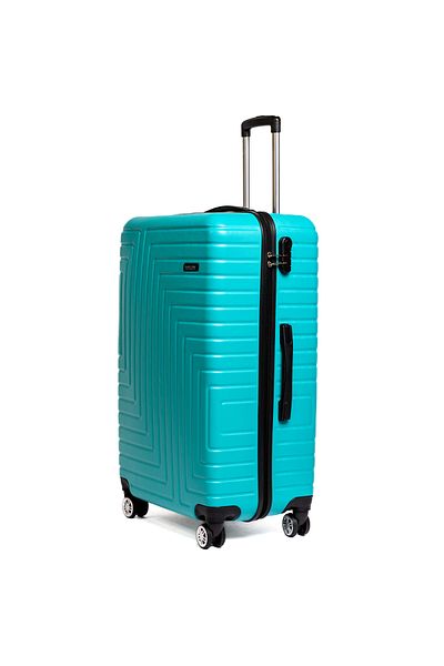 Travel POLO Troler mediu, TRAVEL POLO, 67x41x29cm, A1004, bagaj de cala.Valiza din ABS, Turcoaz