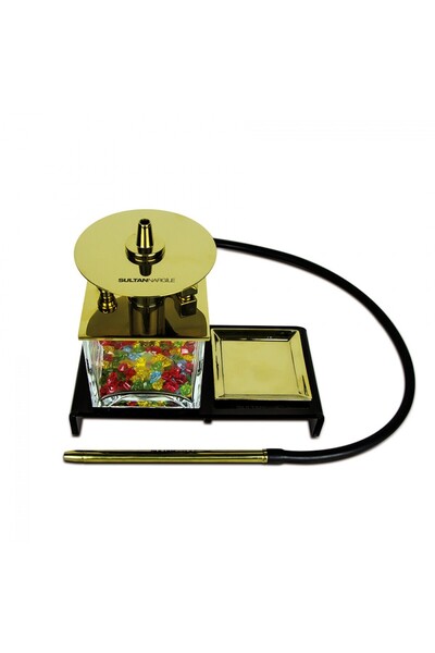 SULTAN NARGİLE NT10 GOLD Sunum Tepsili Nargile Takımı