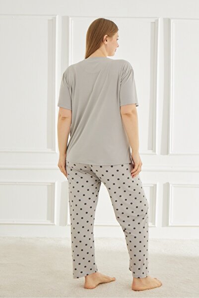 Mihra Women`S Pajama Sets Plus Size & Oversize Short Sleeve