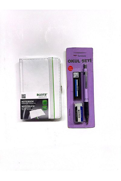 Tombow Versatil Sh-300 0.7 Pastel School Set-Leitz Complete Notebook A6 Lined White-Set 22