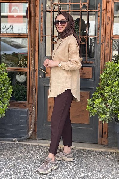 Kayra Tunic Ka-B25-21257 Beige