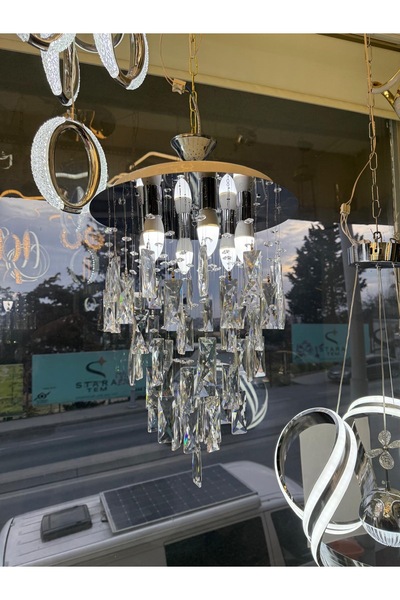 öalpa Salon 6’lı Krom Avize