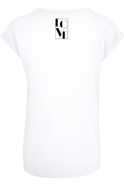 Merchcode Damen Ladies It Beats Loud Extended Shoulder Tee