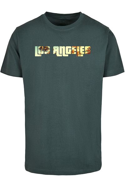 Merchcode Herren Grand Los Angeles T-shirt Round Neck