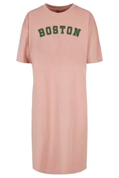 Merchcode Damen Ladies Boston Oversized Slit Tee Dress