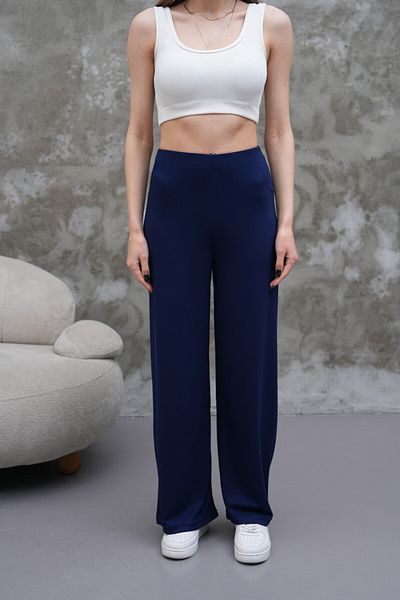 HR Collection Modal Fabric Elastic Waist Palazzo Women's Trousers