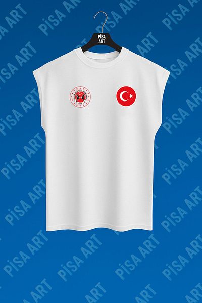 Pisa Art Αμάνικο μπλουζάκι από 100% βαμβάκι για προπόνηση και καθημερινή χρήση της Εθνικής ομάδας Muay Thai Unisex (Προσαρμοσμένη εκτύπωση)