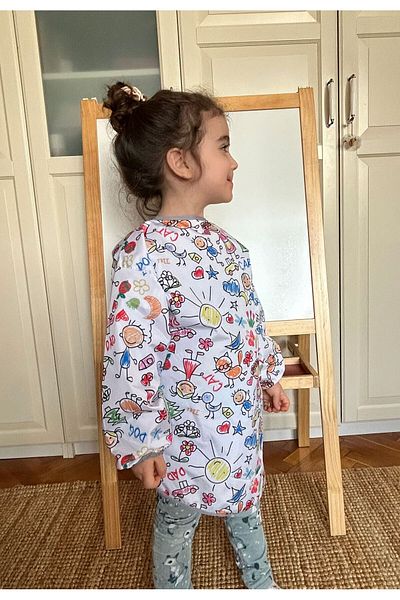 yorni 7-10 Years Old Family - Liquid Proof Activity and Painting Apron